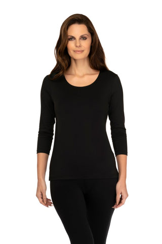 The 3/4 Sleeve Crew - A'NUE MIAMI - AB092 - AB092 - Long Sleeve